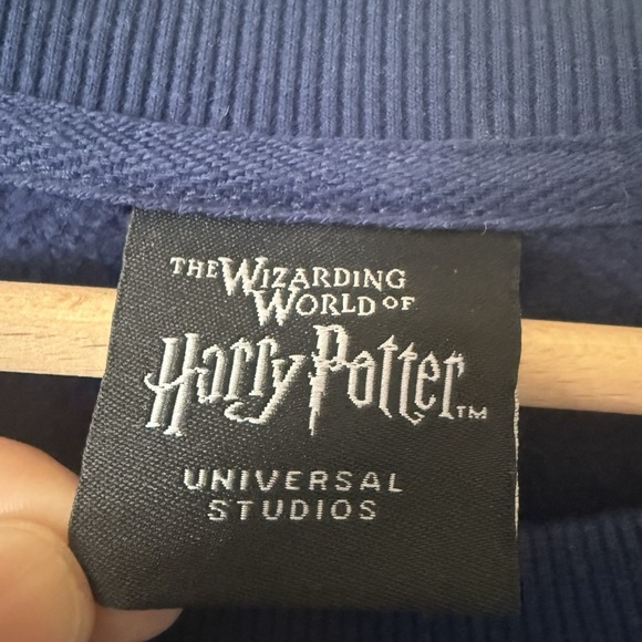 Harry Potter Ravenclaw Universal Studios Color Block Crewneck Sweatshirt Sz L - Picture 2 of 15
